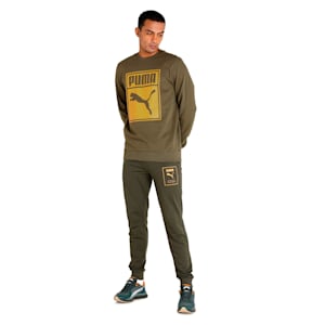 Graphic Men's Regular Fit Sweatshirt, Grape Leaf, extralarge-IND