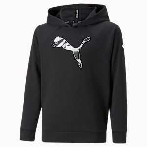 Modern Sports Relaxed Fit Youth Hoodie, Puma Black, extralarge-IND