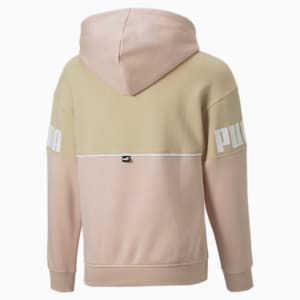 Power Colourblock Hoodie Youth, Light Sand