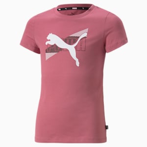 Power Graphic Girl's T-Shirt, Dusty Orchid