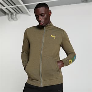 Knitted Men's Slim Fit Jacket, Grape Leaf, extralarge-IND