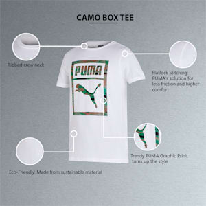 Camo Box Men's Slim Fit T-Shirt, Puma White, extralarge-IND