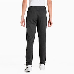 Multicolor Graphic Men's Slim Fit Pants, Dark Gray Heather, extralarge-IND