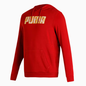 PUMA Graphic Men's Regular Fit Hoodie, Intense Red, extralarge-IND