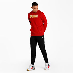 PUMA Graphic Men's Regular Fit Hoodie, Intense Red, extralarge-IND