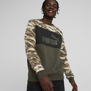 Camo Men's Regular Fit Crew-Neck Sweatshirt, Forest Night, extralarge-IND