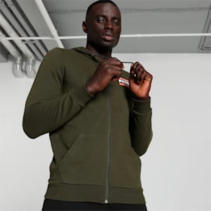 Fleece Men's Slim Fit Hoodie, Forest Night, extralarge-IND