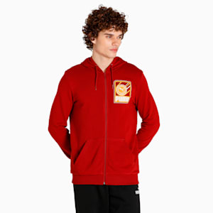 Men's Full-Zip IX Hoodie, Intense Red, extralarge-IND