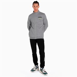 PUMA Graphic Men's Hoodie, Medium Gray Heather