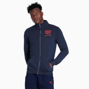 Graphic Men's Jacket, Peacoat
