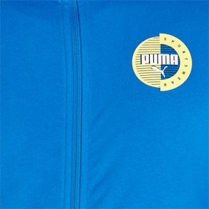 Graphic Men's Jacket, Future Blue
