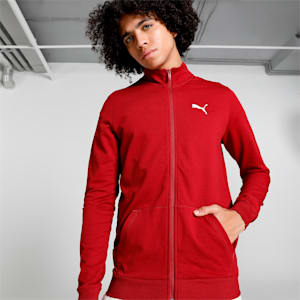 India Men's Slim Fit Polo Jacket, Rhubarb, extralarge-IND
