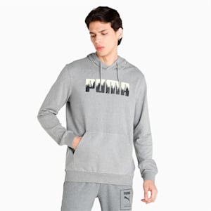Men's Regular Fit Hoodie, Medium Gray Heather, extralarge-IND