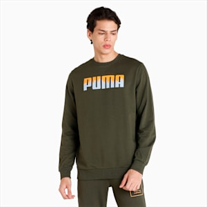 Crew Men's Regular Fit Sweat Shirt, Forest Night, extralarge-IND
