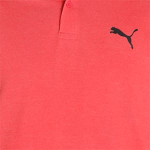 Heather Men's Slim Fit Polo, High Risk Red, extralarge-IND