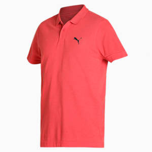 Heather Men's Slim Fit Polo, High Risk Red, extralarge-IND
