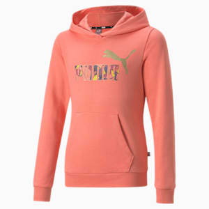 Essentials+ Bloom Logo Hoodie Youth, Carnation Pink