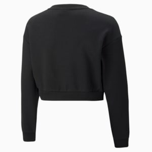 Classics 90's Prep Crew Relaxed Fit Sweatshirt, Puma Black, extralarge-IND