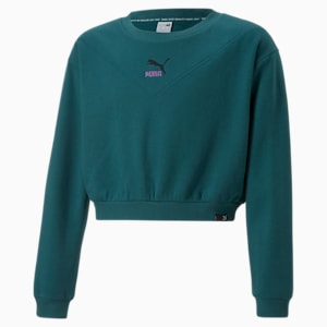 Classics Girl's Sweatshirt, Varsity Green, extralarge-IND