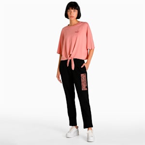 WMN Graphic Knit Women's Regular Fit Pants, Puma Black, extralarge-IND