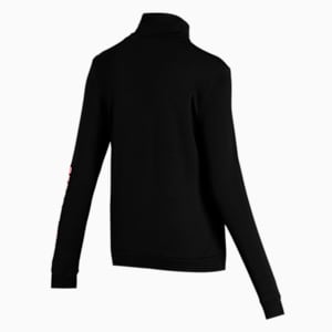 Graphic Women's Regular Fit Jacket, Puma Black, extralarge-IND