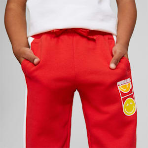 PUMA x SMILEYWORLD T7 Track Kids' Pants, High Risk Red