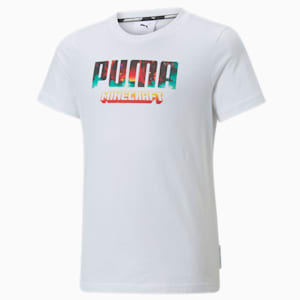 キッズ ボーイズ PUMA x MINECRAFT Tシャツ 104-152cm, Puma White