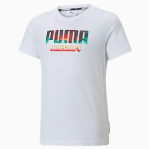 T-shirt à graphique PUMA x MINECRAFT, grands enfants, Blanc Puma
