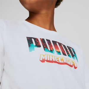 T-shirt à motif PUMA x MINECRAFT, jeunes, Puma White