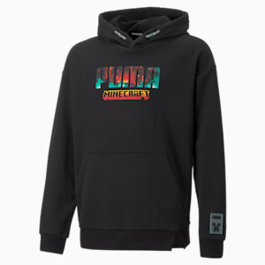 Kangourou PUMA x MINECRAFT, grands enfants, Noir Puma-Logo