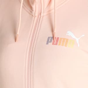 PUMA Women's Hooded Jacket, Peach Parfait