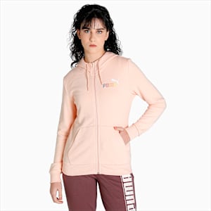 Women's Regular Fit Hooded Jacket, Peach Parfait, extralarge-IND