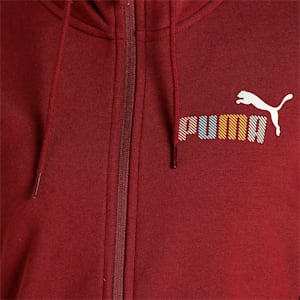 Women's Regular Fit Hooded Jacket, Burgundy, extralarge-IND