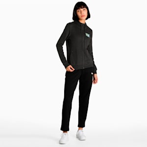 Graphic Women's Regular Fit Hoodie, Dark Gray Heather, extralarge-IND