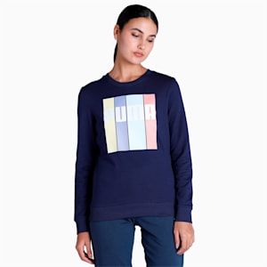 Graphic Women's Regular Fit Sweatshirt, Peacoat, extralarge-IND