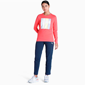 Graphic Women's Regular Fit Sweatshirt, Salmon, extralarge-IND