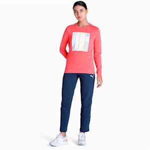 PUMA Graphic Women's Regular Fit Sweatshirt, Salmon, extralarge-IND
