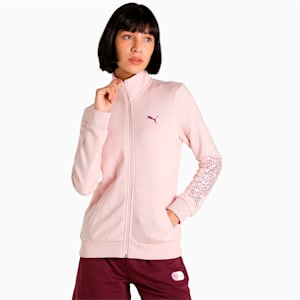 PUMA WMN Graphic Women's Regular Fit Jacket, Lotus, extralarge-IND