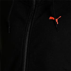 Full-Zip Women's Regular Fit Hooded Jacket, Puma Black, extralarge-IND