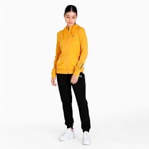 PUMA Full-Zip Women's Regular Fit Hooded Jacket, Mineral Yellow, extralarge-IND