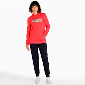 Graphic Women's Regular Fit Hoodie, Paradise Pink, extralarge-IND