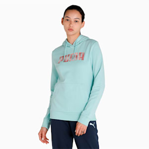 Graphic Women's Regular Fit Hoodie, Eggshell Blue, extralarge-IND
