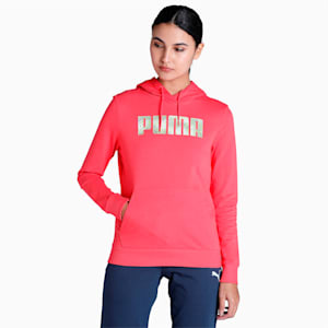 PUMA Graphic Women's Regular Fit Hoodie, Paradise Pink, extralarge-IND