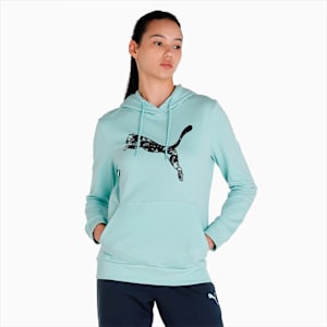 Graphic Women's Regular Fit Hoodie, Eggshell Blue, extralarge-IND