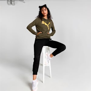 Graphic Women's Regular Fit Hoodie, Forest Night, extralarge-IND