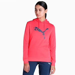 PUMA Graphic Women's Regular Fit Hoodie, Paradise Pink, extralarge-IND
