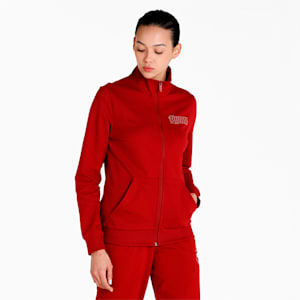Graphic Women's Regular Fit Jacket, Intense Red, extralarge-IND