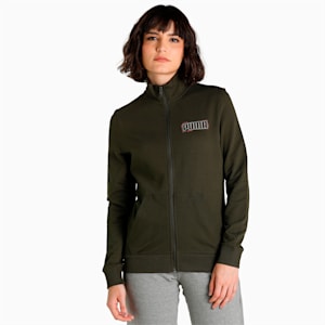 Graphic Women's Regular Fit Jacket, Forest Night, extralarge-IND