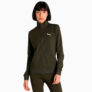 Graphic Women's Regular Fit Jacket, Forest Night, extralarge-IND