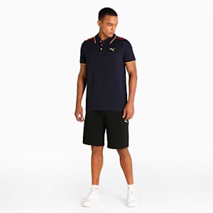 Contrast Tipping Men's Polo, Peacoat